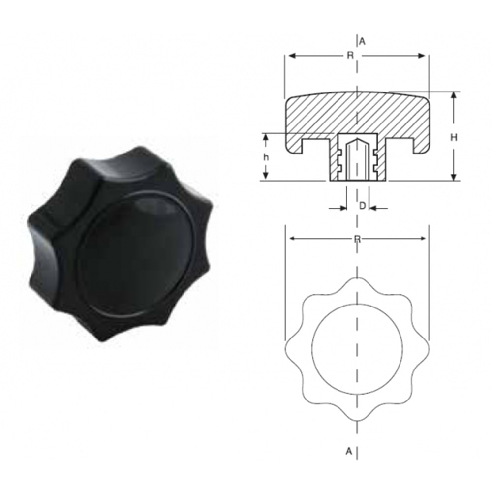 KELEBEK ELCİK BURÇLU / TUTAMAK - Q60-NO:4 M12