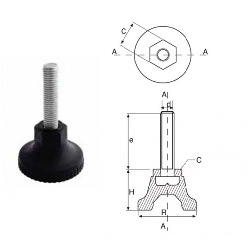 PROFİL AYAK - Q35 M10*35